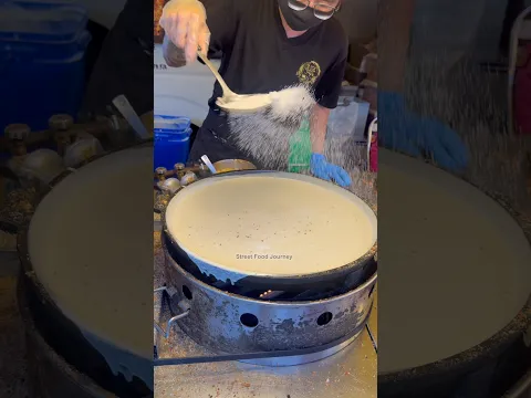 Huge Corn Peanut Pancake At Kuala Lumpur Night Market