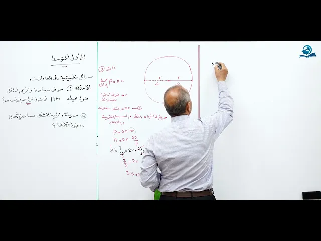 ⁣مادة الرياضيات للصف الأول المتوسط :  مسائل تطبيقية على المعادلات - الجزء الثاني