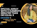 1608 Special Array With X Elements Greater Than or Equal X Leetcode Problem of the Day 27-05-24