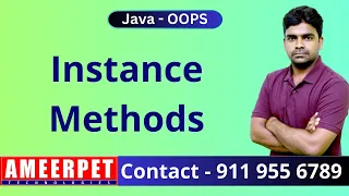 Java Instance Methods in Java Ameerpet Technologies By Srinivas