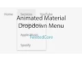 Animated Material Dropdown Menu - Free Download