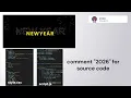 Happy New Year 2026 Firecracker Text Animation using HTML CSS JavaScript