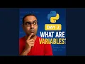 Learn Python in 10 Days - Day 2 What Are Variables