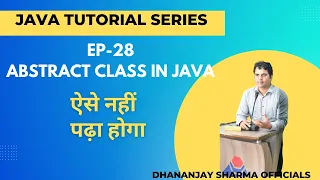 EP-28 Java Tutorial Abstract Class in Java