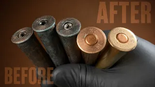 OLD BRASS SHELLS RESTORED LIKE NEW | ASMR