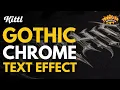 How to Create a Gothic Chrome Text Effect in Kittl DTF Printing Tutorial