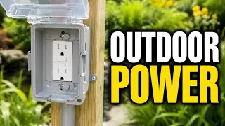 DIY Outdoor GFCI Outlet - How to install a GFCI outlet by your pond or garden