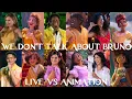 Download Lagu Encanto | We Don't Talk About Bruno | Live Vs Animation | Side By Side Comparison
