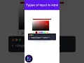HTML Input Types Explained Fast Every HTML Input Type in One Minute