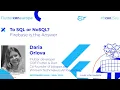 To SQL or NoSQL Firebase is the Answer - Daria Orlova Fluttercon EU 2025