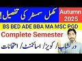 Download Lagu AIOU Autumn 2025 Complete Semester Details | BS BED ADE BBA MA MSC PGD | The AIOU 
