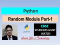 Random Module in Python Part-1 Easily Explained Random module and its functions in python