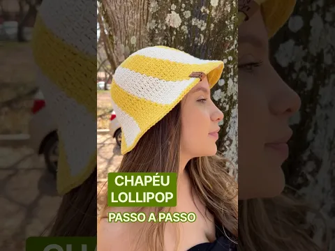 👇🏼Clica Neste👇🏼Título ▶️ Abaixo 👇🏼E Aprenda a Fazer Este Chapéu de Crochê - Bucket Lollipop