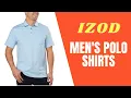 IZOD Men s Polo Shirts Short Sleeve Cotton Slub Casual Shirt Hibaly Inc