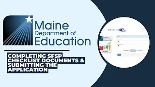 SFSP Completing Checklist Documents and Submitting the Application for DOE Approval