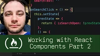 Working with React Components Part 2 P5D56 - Live Coding with Jesse