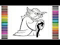 Yoda coloring pages Page de coloriage Yoda