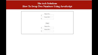 Swap Two Numbers Using JavaScript How To Swap Two Numbers Using JavaScript