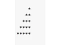C Program To Display Half Pyramid Using Example - 1