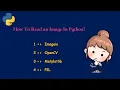 How to read an image using Python