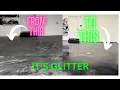 How To Apply the RUST-OLEUM Garage Floor Epoxy Kit We Used Glitter and It Turned out Great