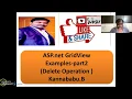 Gridview Delete in ASP net-part 2