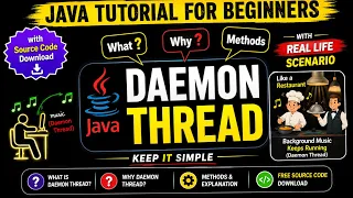Daemon Thread in Java Methods of Daemon Thread Importance of Daemon Thread Java for Beginners