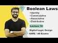 Boolean Laws in Digital Electronics in hindi DLD GATE Lectures in Hindi