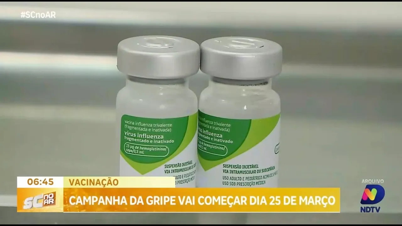 Ministério da Saúde antecipa campanha de vacinação contra a gripe