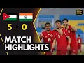 HIGHLIGHTS JORDAN U20 vs INDIA U20 | Mandiri U20 Challenge Series 2025