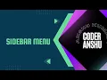 Fixed sidebar menu html css Fixed sidebar with scrolling content coder Anshu