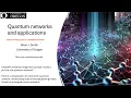 Tutorial Quantum networks and applications