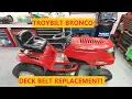 TroyBilt Bronco Riding Mower Deck Belt Replacement
