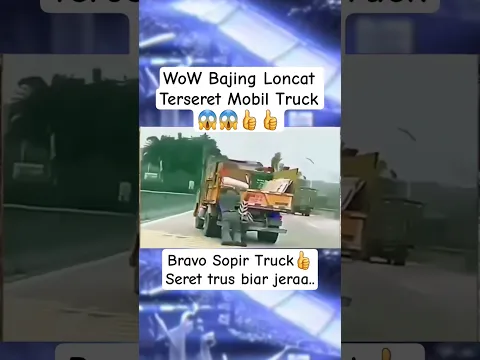 Nasib Si4L Bajing Loncat terseret mobil truk #shortvideo #treanding #viral