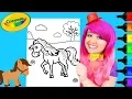 Coloring Cute Horse Crayola Coloring Page Prismacolor Paint Markers KiMMi THE CLOWN