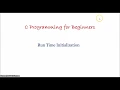 3 What is Run Time Initialization C Programming for Beginners