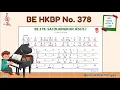 Lagu BE 378 | SAI DIJANGKON JESUS I | Not, Musik, Lirik \u0026 Vocal | Buku Ende HKBP Nomor 378
