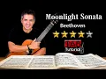 Download Lagu Moonlight Sonata by Beethoven | Fingerstyle Guitar Tutorial + Sheet \u0026 Tab