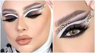 مكياج عيون الصقر -لوك حاد -كت كريس اسود|Eagle Eyes-Artistic Makeup Look -Black Cut Crease|MARWAYEHIA