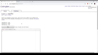 Logic-1 nearTen Java Tutorial Codingbat com