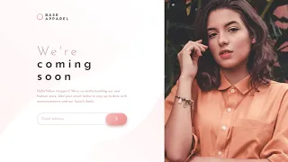 Base Apparel coming soon page - HTML CSS JavaScript Frontend Mentor Challenges