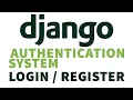 Django Authentication User Registration Login Authentication