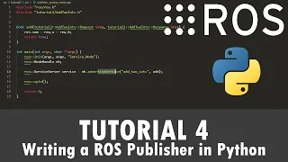 ROS Tutorial 4 Writing a ROS Publisher Python