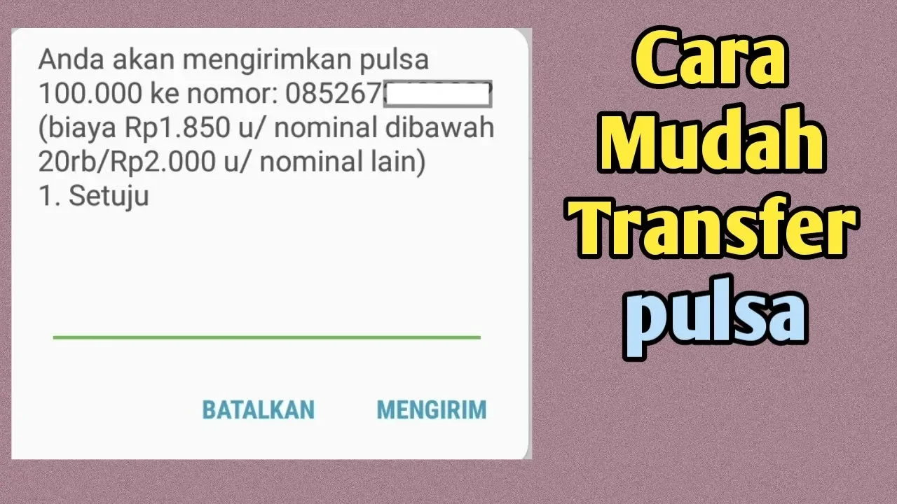 Cara transfer pulsa ke operator lain