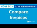How to Compare Invoices in Business Center AT T Business Center