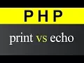 Difference between print and echo in PHP Hindi
