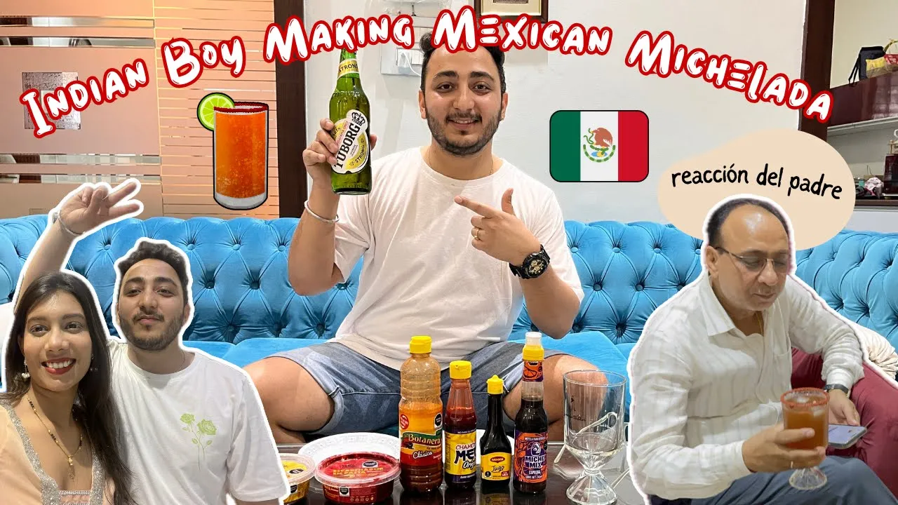 Indian Dad Reacts To Mexican Michelada Drink! 😱🥰 #Mexico