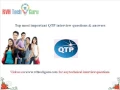 Top 100 QTP interview questions and answers-RVH Tech guru
