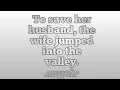 Download Lagu To save her husband, the wife jumped into the valley