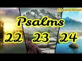 Psalms 22 23 24 King James Version KJV KJB book with Captions Read Along ESL